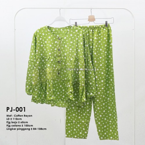PJ-001 Pajamas Katun Rayon